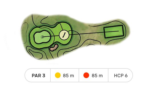 trou numero 1 golf de louvigny