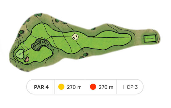 trou numero 2 golf de louvigny