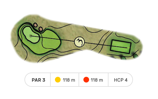 trou numero 3 golf de louvigny