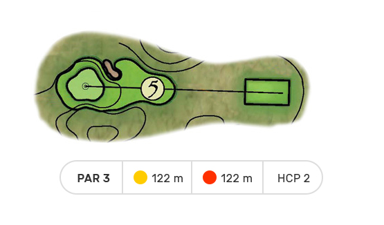 trou numero 5 golf de louvigny