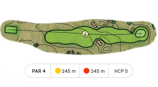 trou numero 6 golf de louvigny